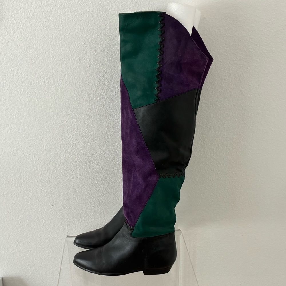 Vintage 80s Over the Knee Boots - Picture 2 of 15